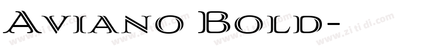 Aviano Bold字体转换